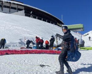 Paragleiten im Winter
